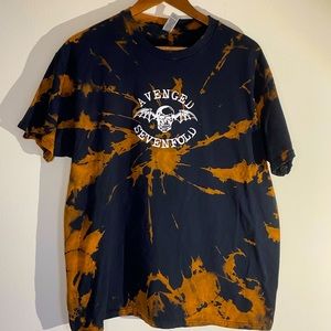 Avenged Sevenfold Graphic Acid Wash Tshirt + FREE Sticker